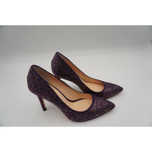 VC Signature “Precious” Purple Embellished Heels Size 7B - Picture 2 of 11